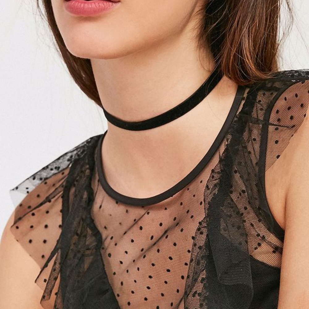 Urban Outfitters Black Velvet Choker